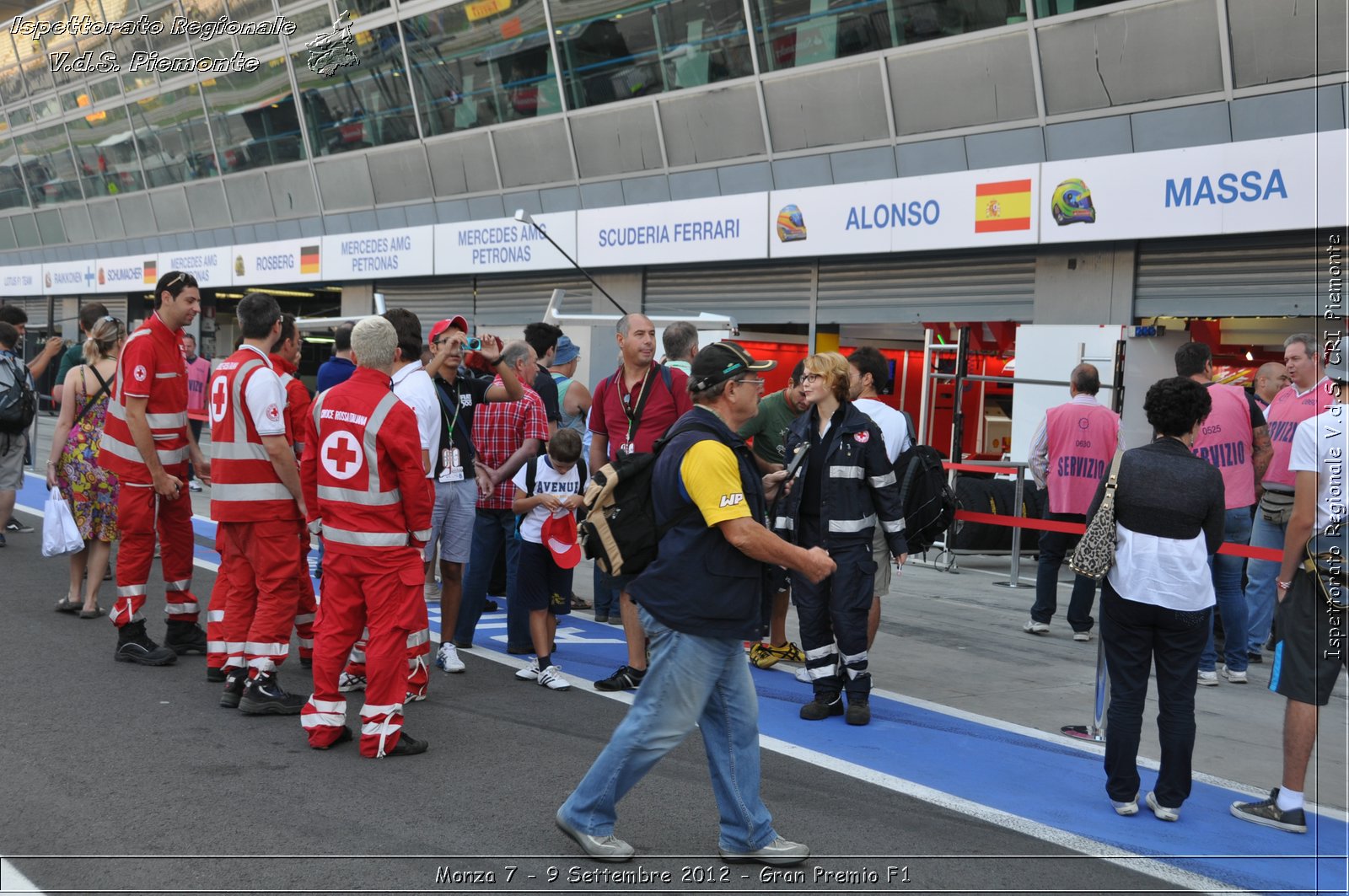 Monza 7 - 9 Settembre 2012 - Gran Premio F1 - Croce Rossa Italiana - Ispettorato Regionale Volontari del Soccorso del Piemonte