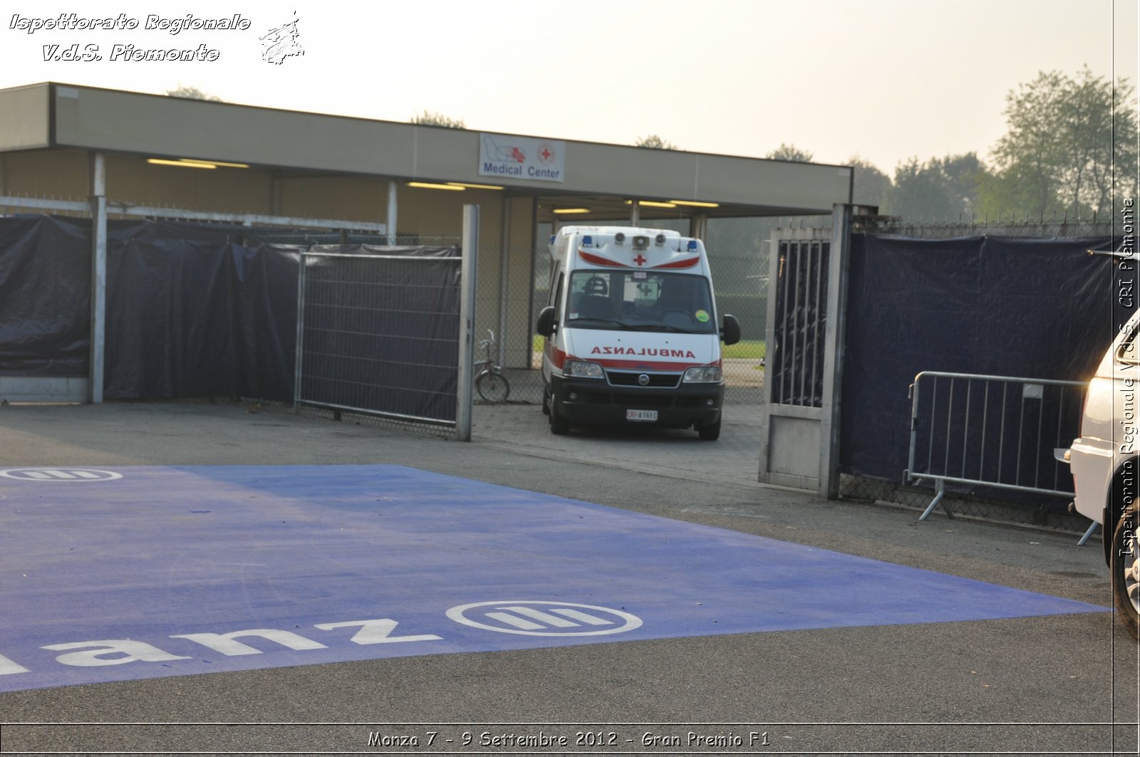 Monza 7 - 9 Settembre 2012 - Gran Premio F1 - Croce Rossa Italiana - Ispettorato Regionale Volontari del Soccorso del Piemonte