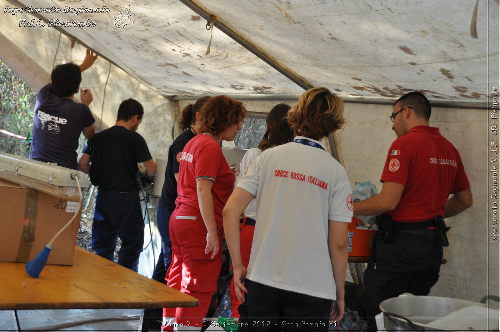 Monza 7 - 9 Settembre 2012 - Gran Premio F1 - Croce Rossa Italiana - Ispettorato Regionale Volontari del Soccorso del Piemonte