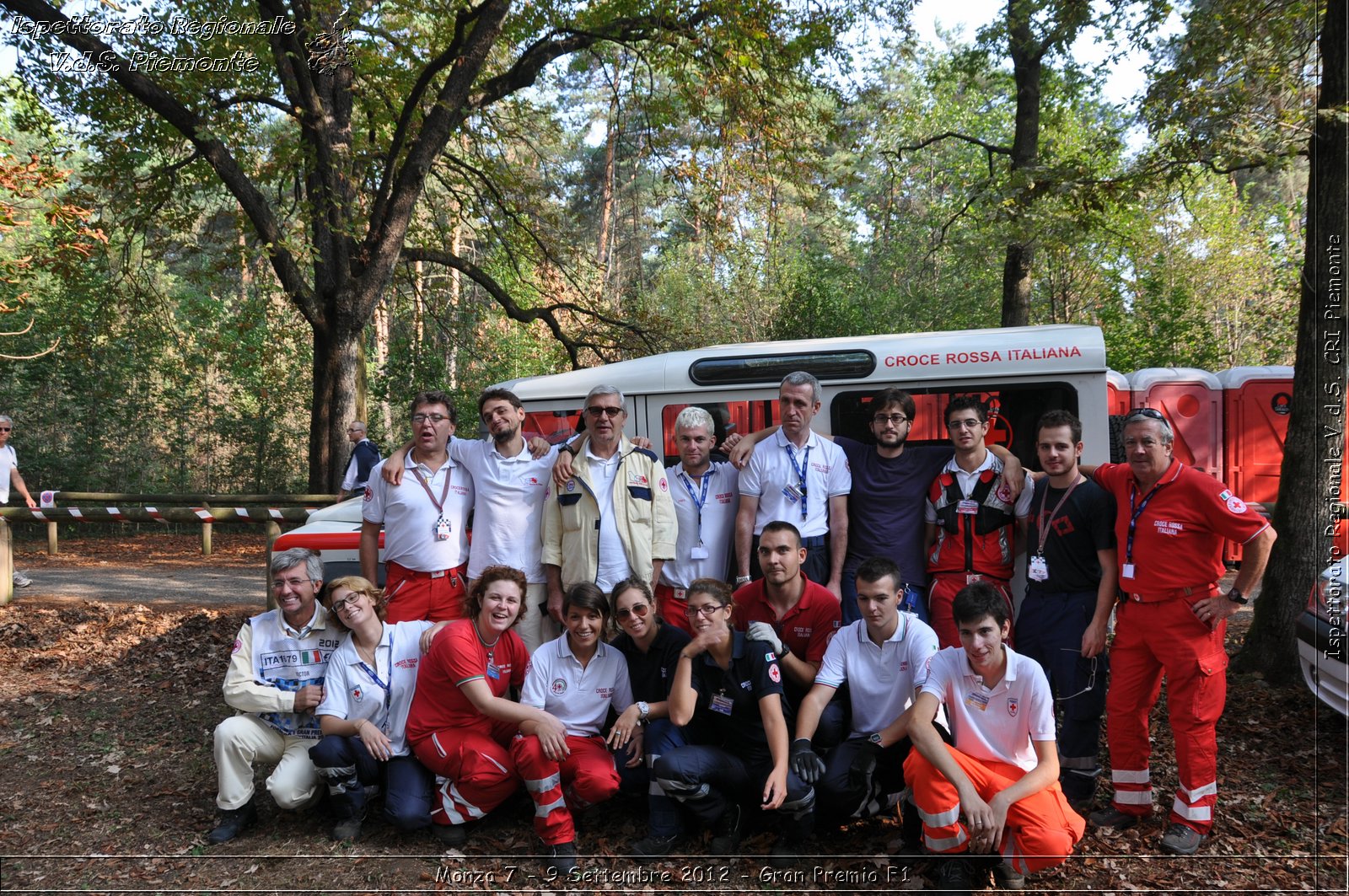 Monza 7 - 9 Settembre 2012 - Gran Premio F1 - Croce Rossa Italiana - Ispettorato Regionale Volontari del Soccorso del Piemonte