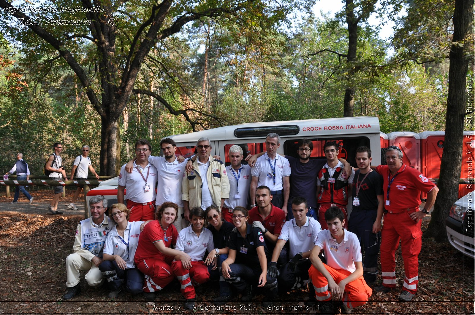 Monza 7 - 9 Settembre 2012 - Gran Premio F1 - Croce Rossa Italiana - Ispettorato Regionale Volontari del Soccorso del Piemonte