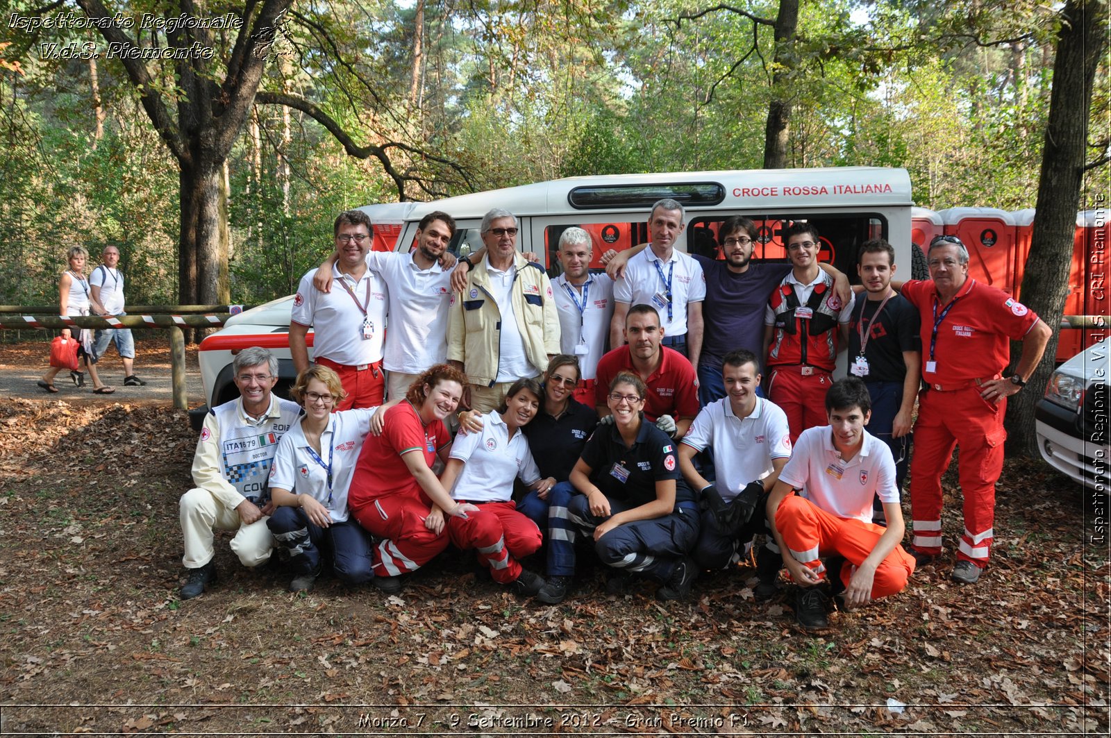 Monza 7 - 9 Settembre 2012 - Gran Premio F1 - Croce Rossa Italiana - Ispettorato Regionale Volontari del Soccorso del Piemonte