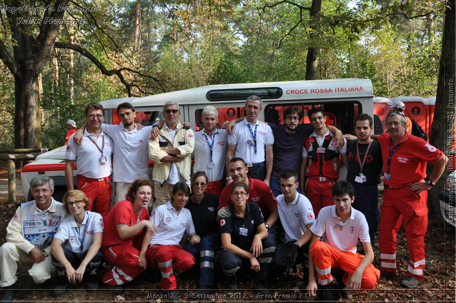 Monza 7 - 9 Settembre 2012 - Gran Premio F1 - Croce Rossa Italiana - Ispettorato Regionale Volontari del Soccorso del Piemonte