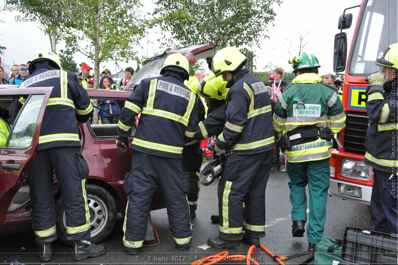 5 - 8 luglio - F.A.C.E. 2012 Ireland - Croce Rossa Italiana - Ispettorato Regionale Volontari del Soccorso del Piemonte