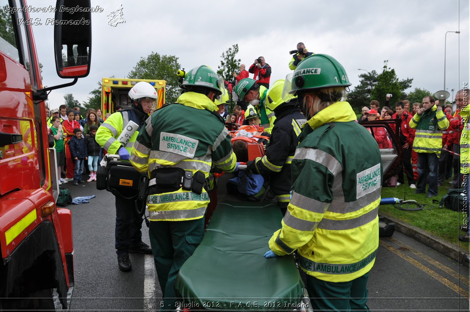 5 - 8 luglio - F.A.C.E. 2012 Ireland - Croce Rossa Italiana - Ispettorato Regionale Volontari del Soccorso del Piemonte