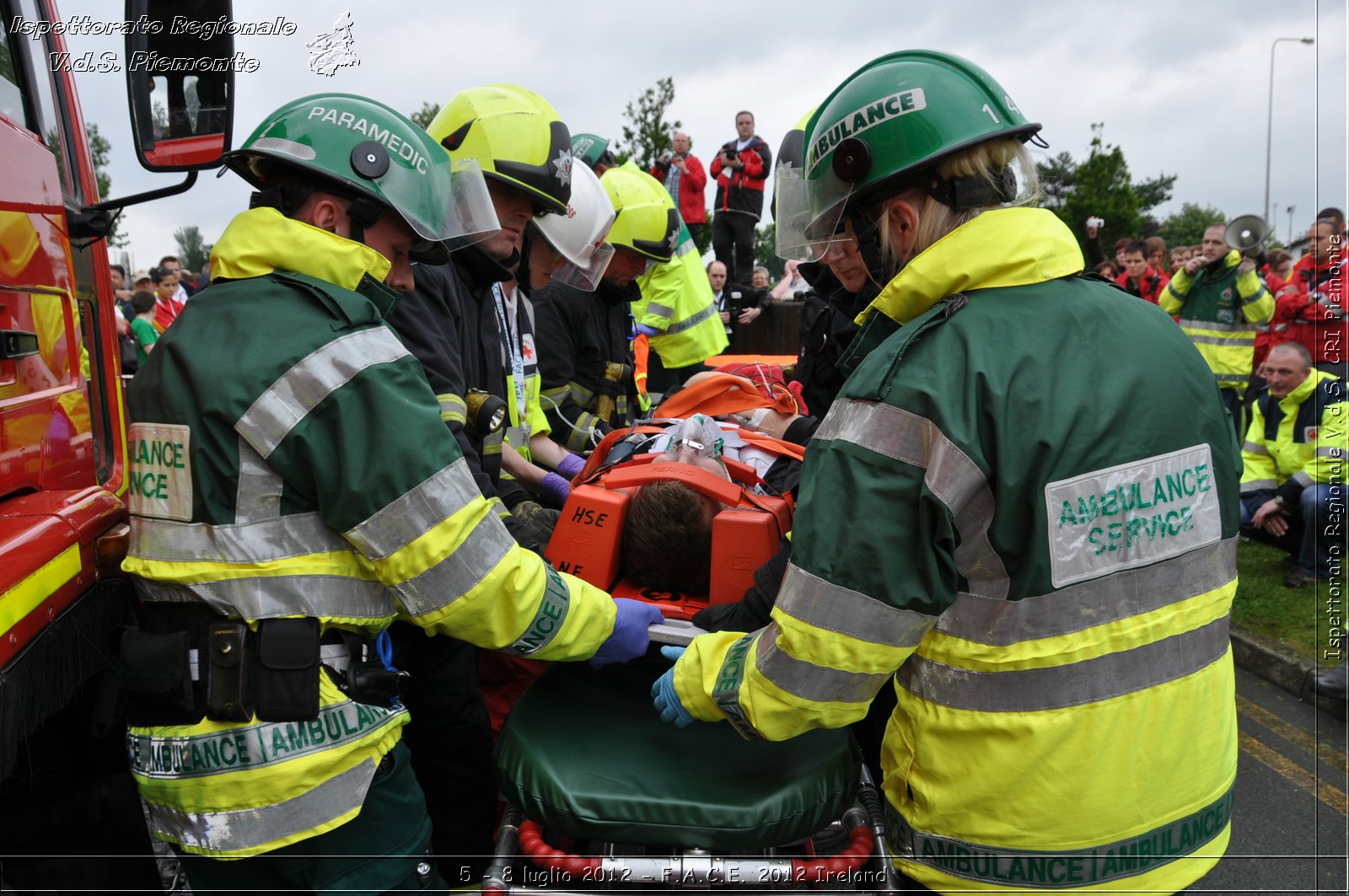 5 - 8 luglio - F.A.C.E. 2012 Ireland - Croce Rossa Italiana - Ispettorato Regionale Volontari del Soccorso del Piemonte