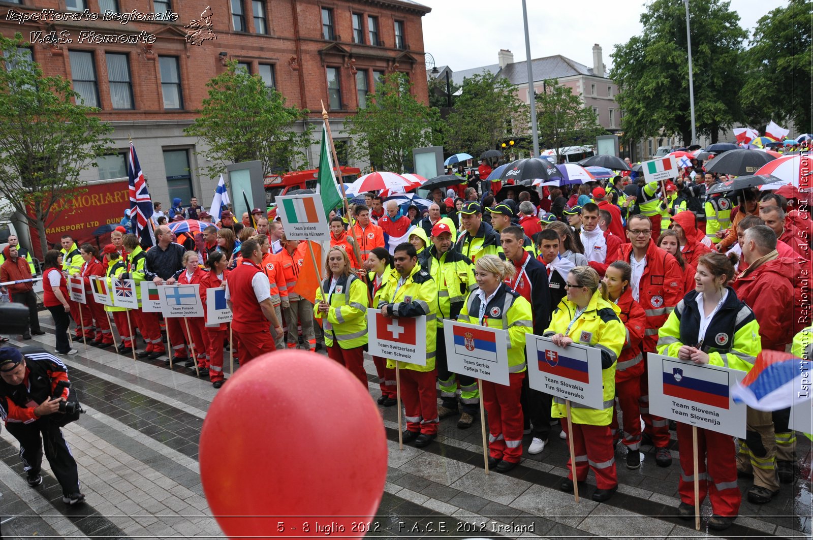 5 - 8 luglio - F.A.C.E. 2012 Ireland - Croce Rossa Italiana - Ispettorato Regionale Volontari del Soccorso del Piemonte