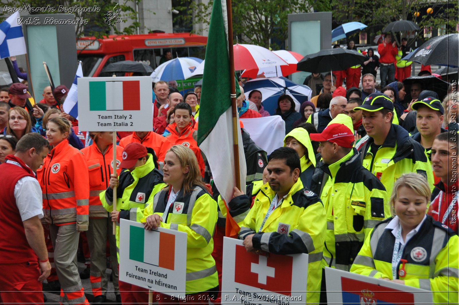 5 - 8 luglio - F.A.C.E. 2012 Ireland - Croce Rossa Italiana - Ispettorato Regionale Volontari del Soccorso del Piemonte