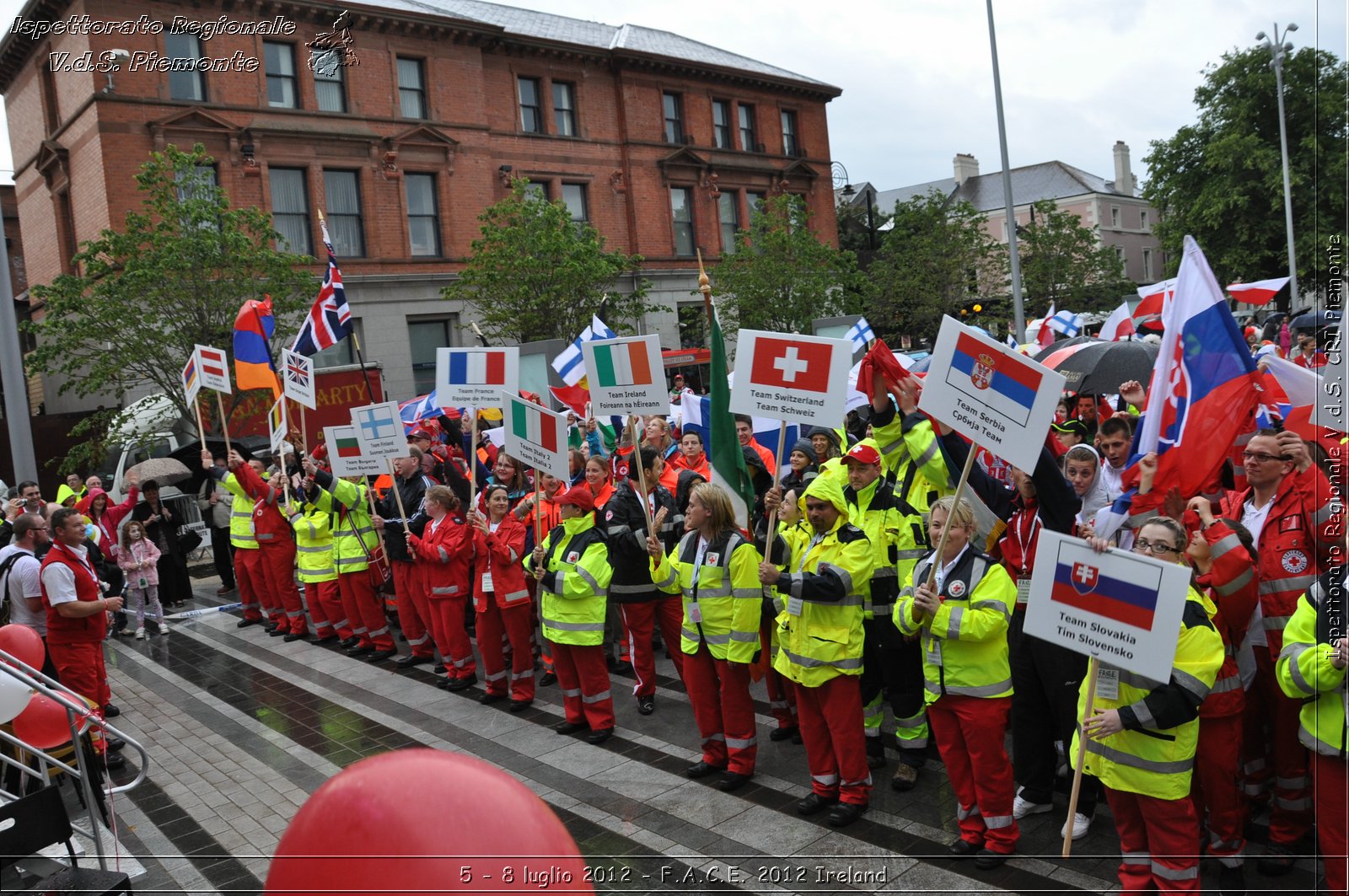 5 - 8 luglio - F.A.C.E. 2012 Ireland - Croce Rossa Italiana - Ispettorato Regionale Volontari del Soccorso del Piemonte