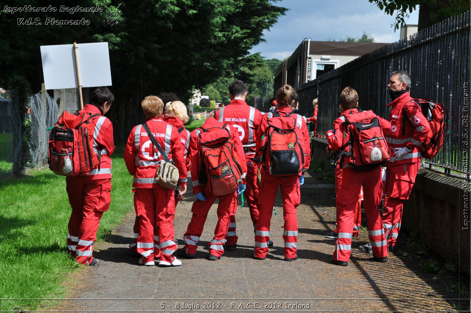 5 - 8 luglio - F.A.C.E. 2012 Ireland - Croce Rossa Italiana - Ispettorato Regionale Volontari del Soccorso del Piemonte