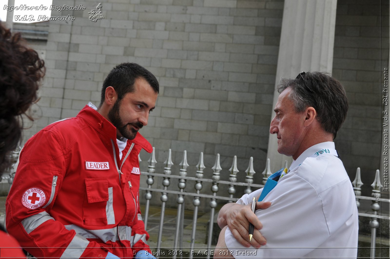 5 - 8 luglio - F.A.C.E. 2012 Ireland - Croce Rossa Italiana - Ispettorato Regionale Volontari del Soccorso del Piemonte