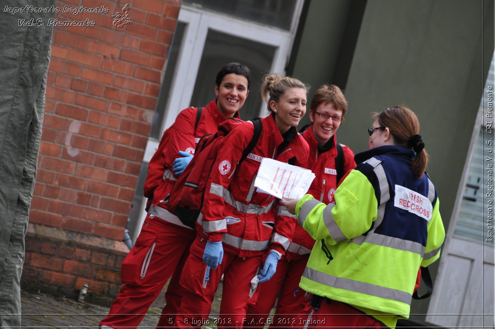 5 - 8 luglio - F.A.C.E. 2012 Ireland - Croce Rossa Italiana - Ispettorato Regionale Volontari del Soccorso del Piemonte