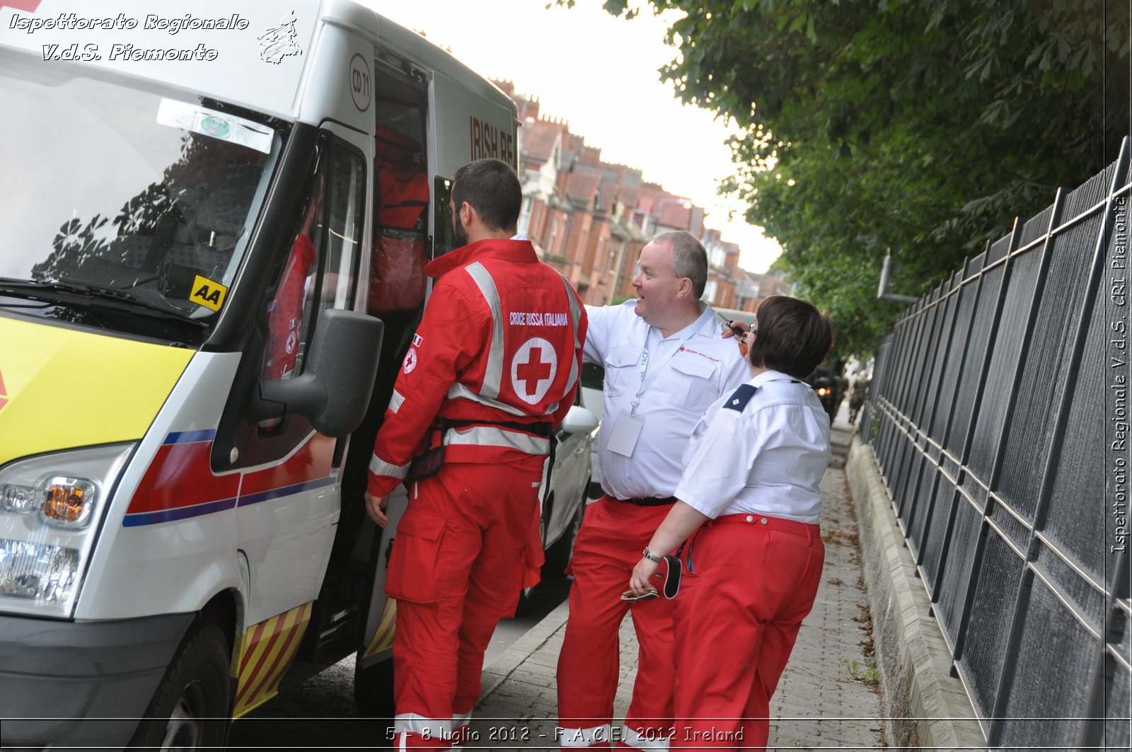 5 - 8 luglio - F.A.C.E. 2012 Ireland - Croce Rossa Italiana - Ispettorato Regionale Volontari del Soccorso del Piemonte