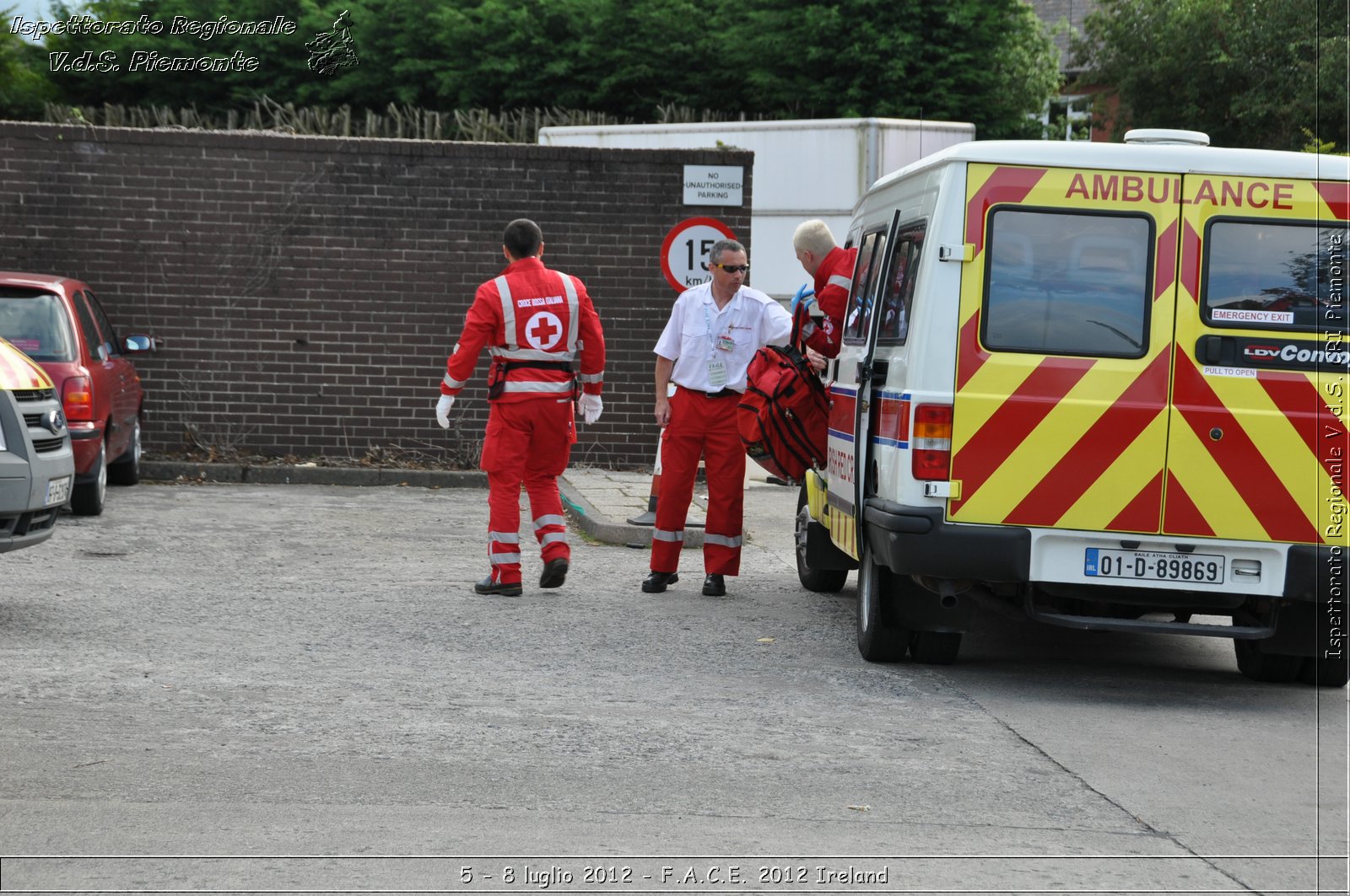 5 - 8 luglio - F.A.C.E. 2012 Ireland - Croce Rossa Italiana - Ispettorato Regionale Volontari del Soccorso del Piemonte