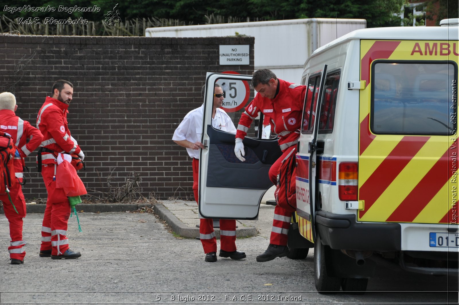 5 - 8 luglio - F.A.C.E. 2012 Ireland - Croce Rossa Italiana - Ispettorato Regionale Volontari del Soccorso del Piemonte