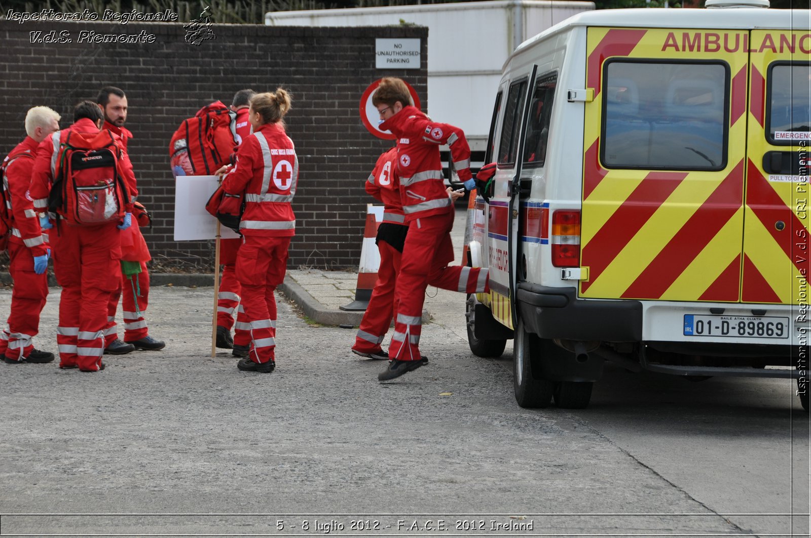 5 - 8 luglio - F.A.C.E. 2012 Ireland - Croce Rossa Italiana - Ispettorato Regionale Volontari del Soccorso del Piemonte