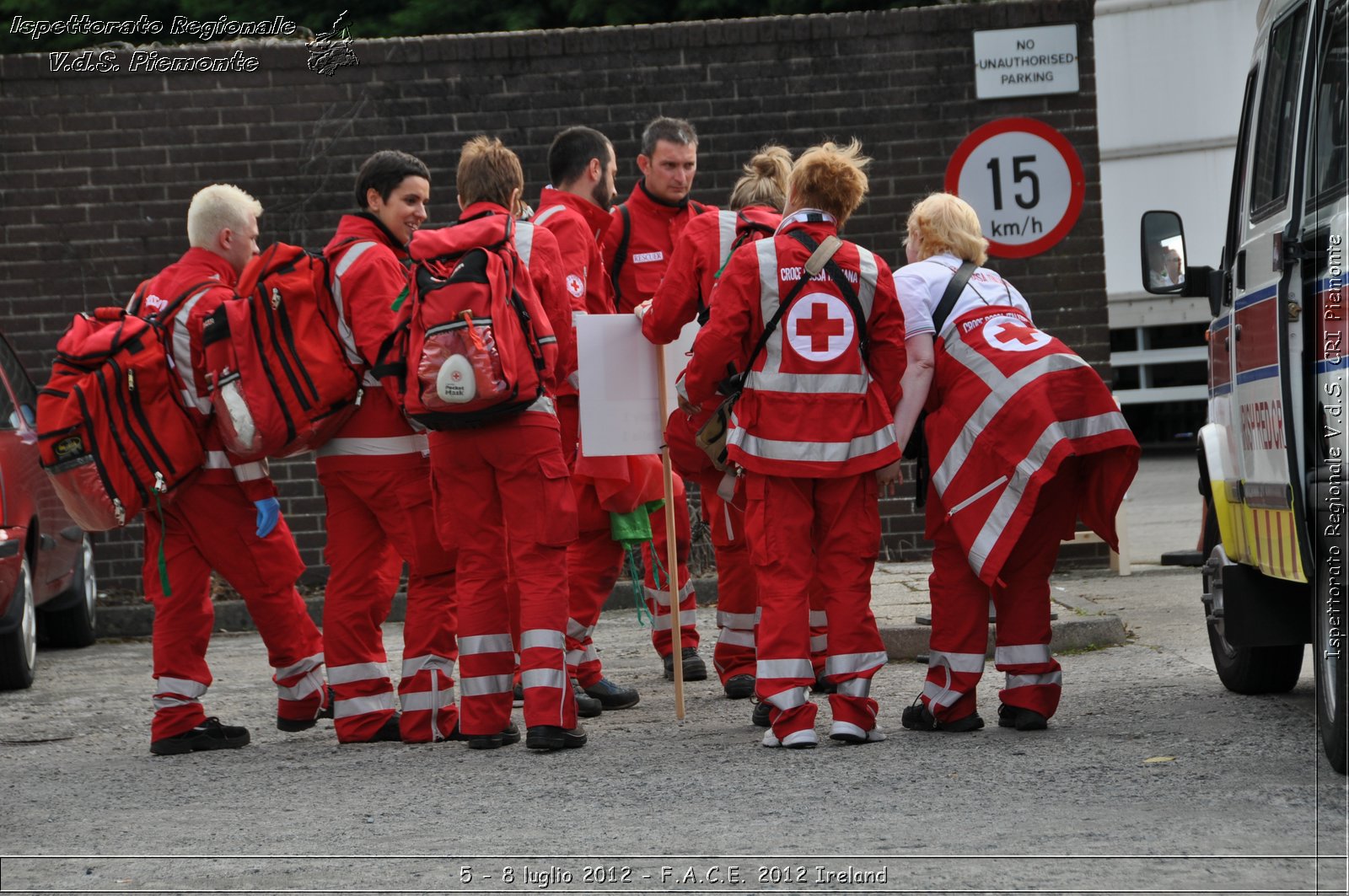 5 - 8 luglio - F.A.C.E. 2012 Ireland - Croce Rossa Italiana - Ispettorato Regionale Volontari del Soccorso del Piemonte