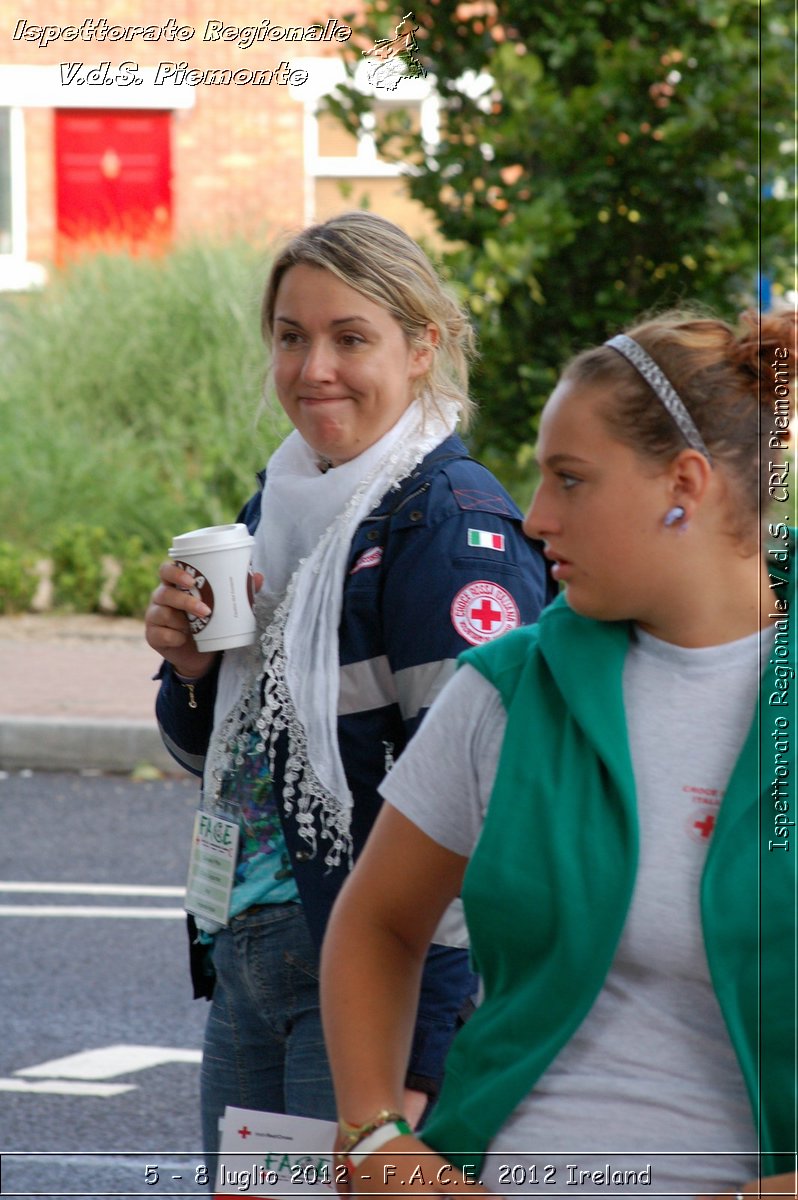 5 - 8 luglio - F.A.C.E. 2012 Ireland - Croce Rossa Italiana - Ispettorato Regionale Volontari del Soccorso del Piemonte