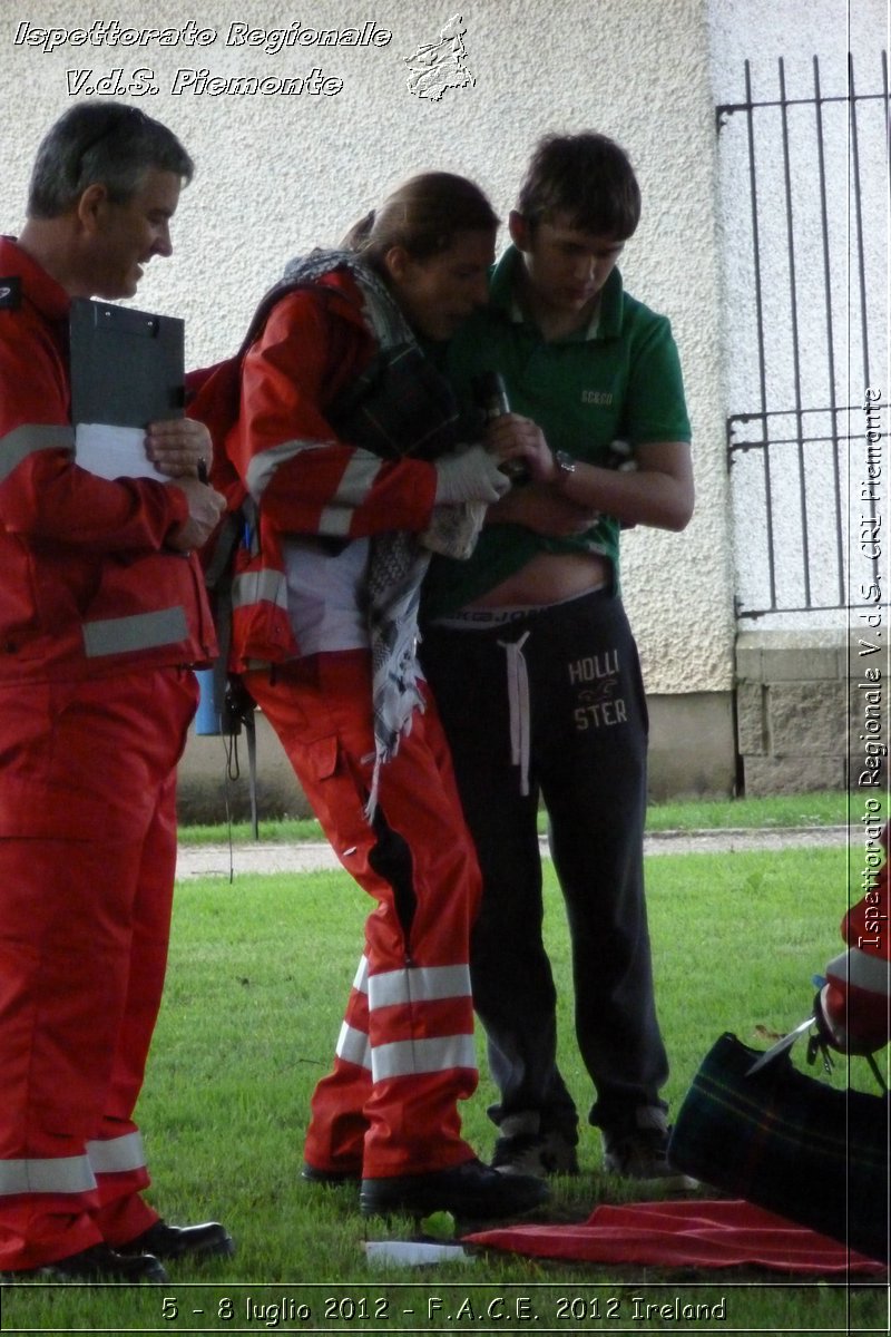 5 - 8 luglio - F.A.C.E. 2012 Ireland - Croce Rossa Italiana - Ispettorato Regionale Volontari del Soccorso del Piemonte