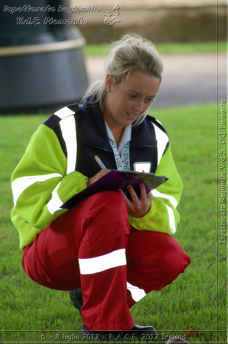 5 - 8 luglio - F.A.C.E. 2012 Ireland - Croce Rossa Italiana - Ispettorato Regionale Volontari del Soccorso del Piemonte