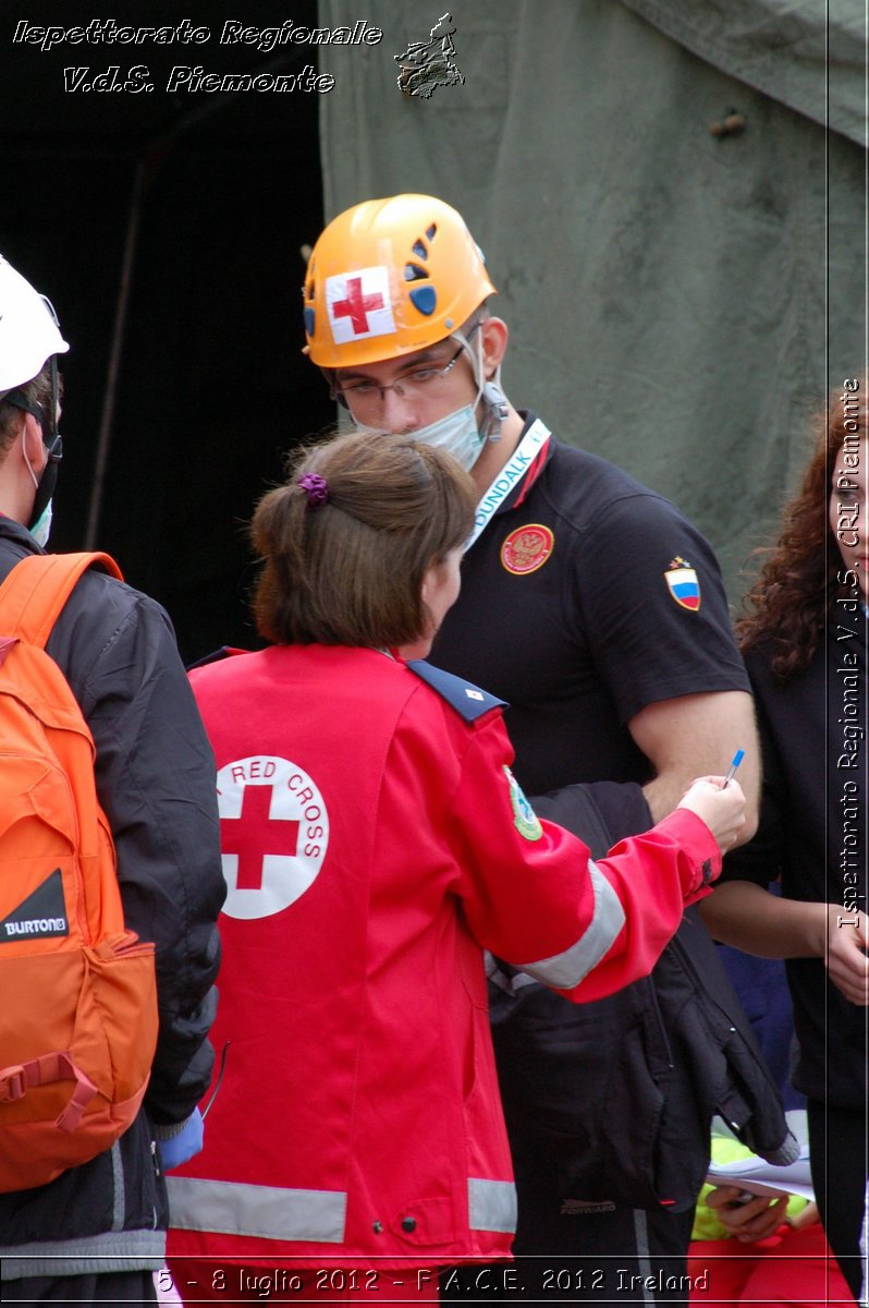 5 - 8 luglio - F.A.C.E. 2012 Ireland - Croce Rossa Italiana - Ispettorato Regionale Volontari del Soccorso del Piemonte