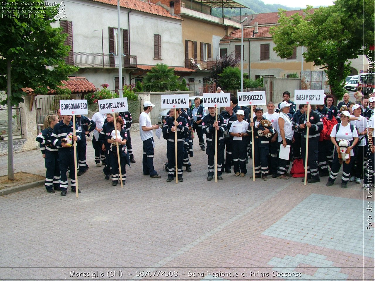 Monesiglio (CN)  - 05/07/2008 - Gara Regionale di Primo Soccorso -  Croce Rossa Italiana - Ispettorato Regionale Volontari del Soccorso Piemonte