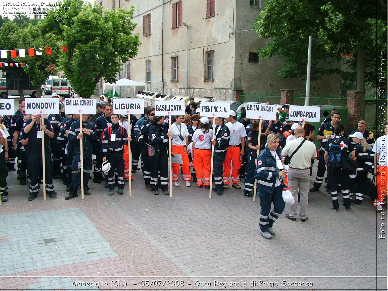 Monesiglio (CN)  - 05/07/2008 - Gara Regionale di Primo Soccorso -  Croce Rossa Italiana - Ispettorato Regionale Volontari del Soccorso Piemonte