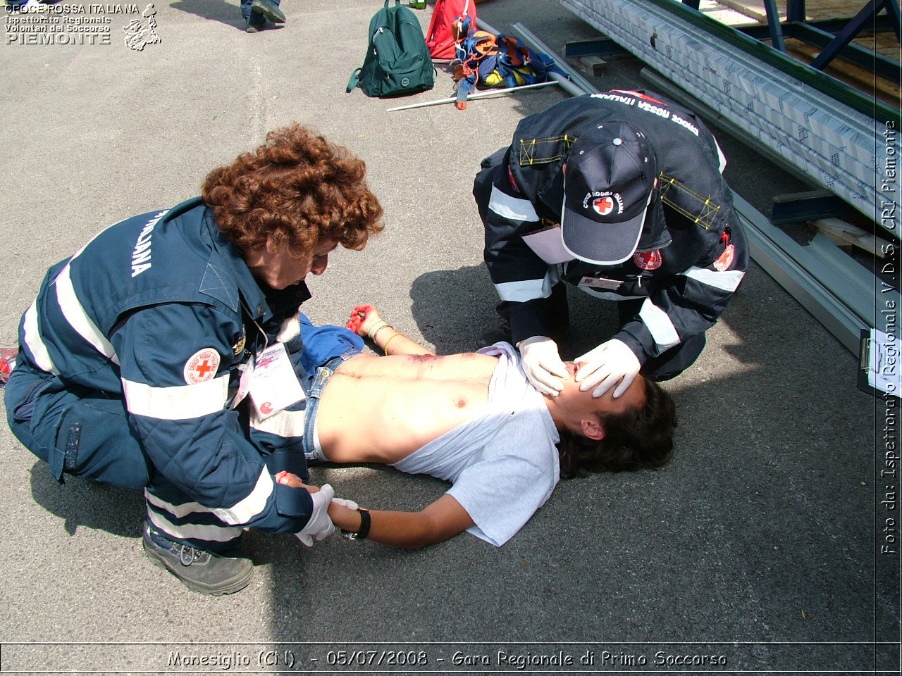 Monesiglio (CN)  - 05/07/2008 - Gara Regionale di Primo Soccorso -  Croce Rossa Italiana - Ispettorato Regionale Volontari del Soccorso Piemonte
