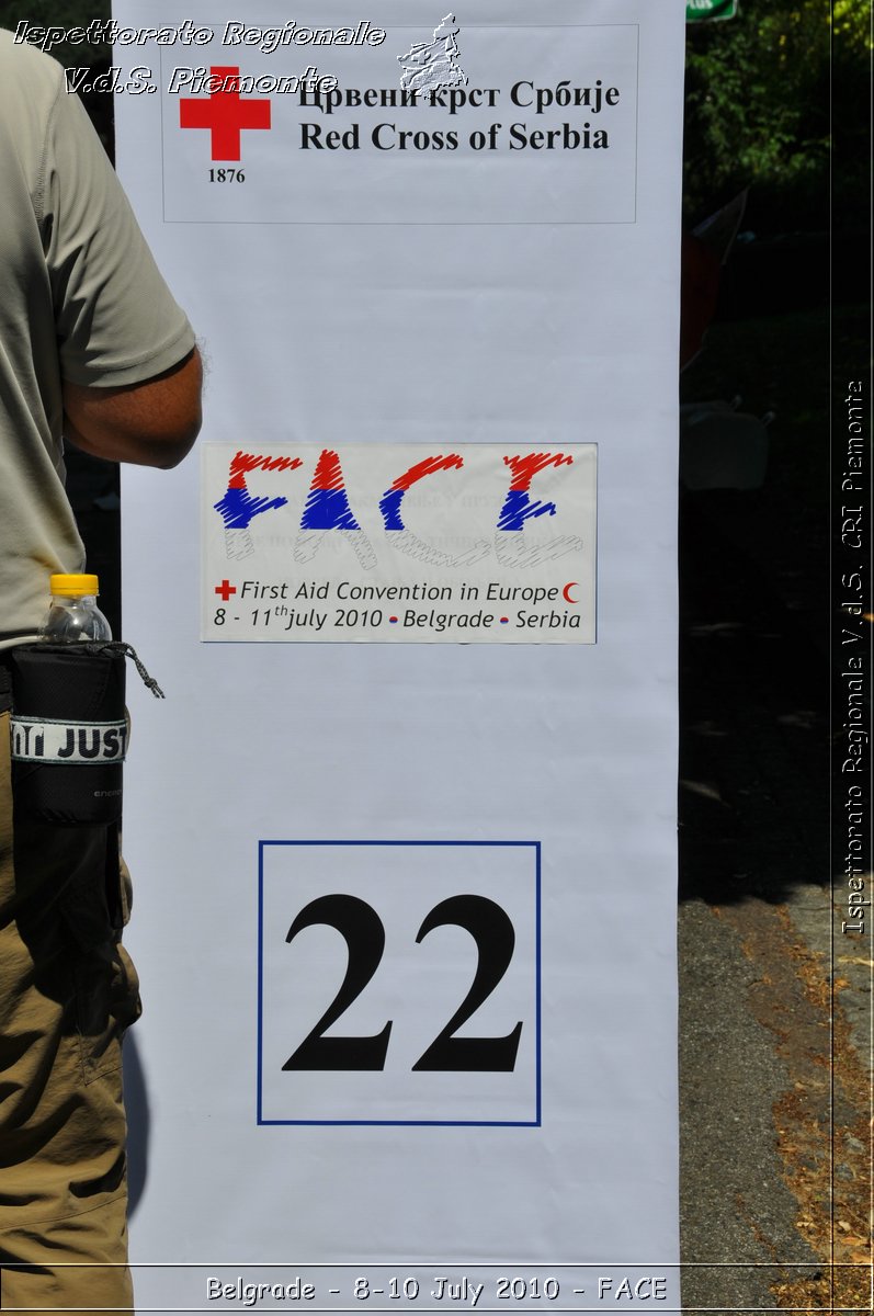 FACE 2010 - First Aid Convention in Europe 8-11 July 2010 Belgrade -  Croce Rossa Italiana - Ispettorato Regionale Volontari del Soccorso Piemonte