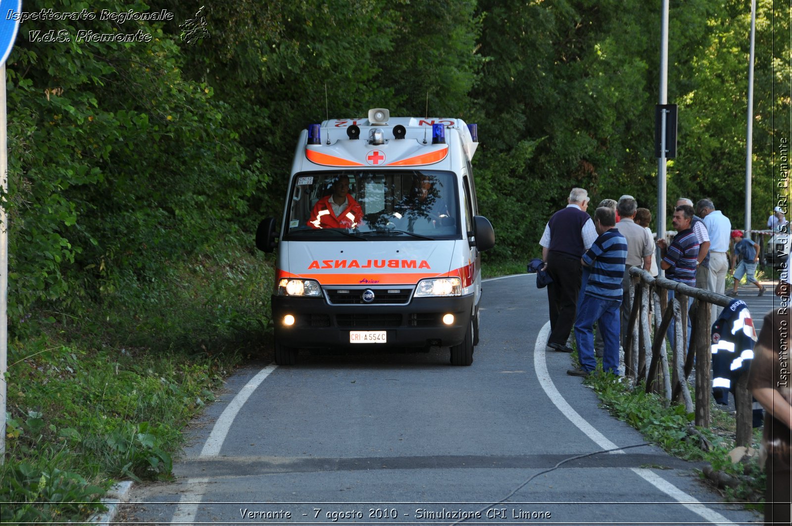 Vernante  - 7 agosto 2010 - Simulazione CRI Limone -  Croce Rossa Italiana - Ispettorato Regionale Volontari del Soccorso Piemonte