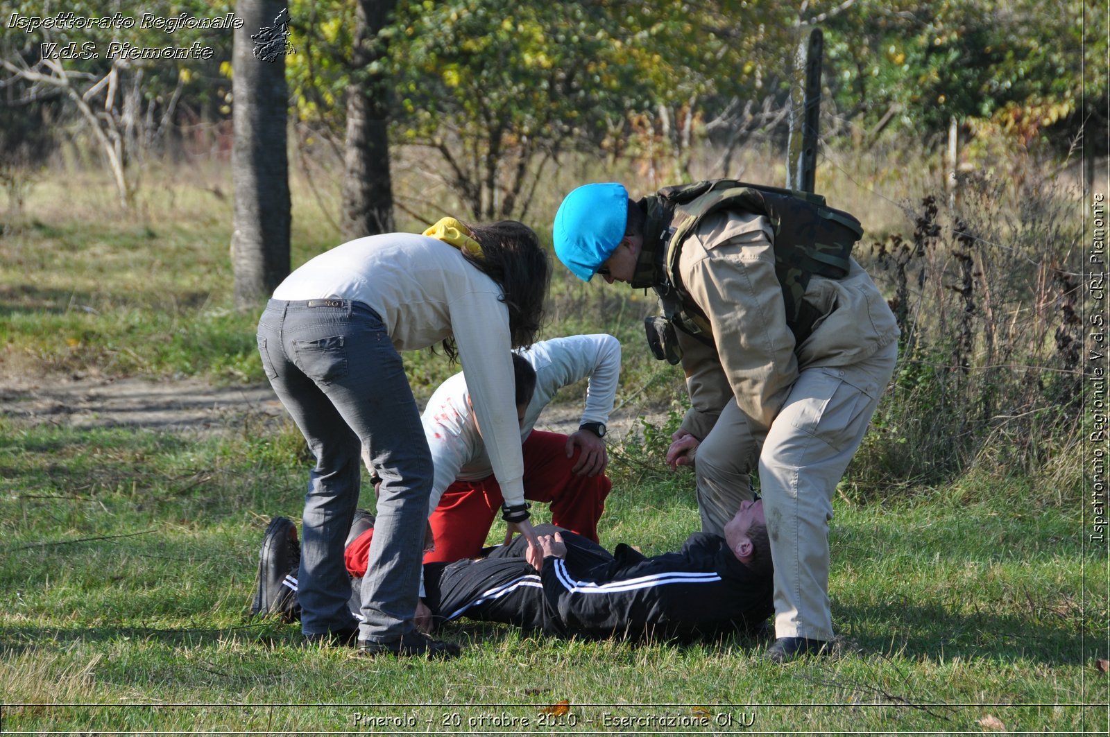 Pinerolo, Baudenasca - 20 ottobre 2010 - Esercitazione ONU -  Croce Rossa Italiana - Ispettorato Regionale Volontari del Soccorso Piemonte
