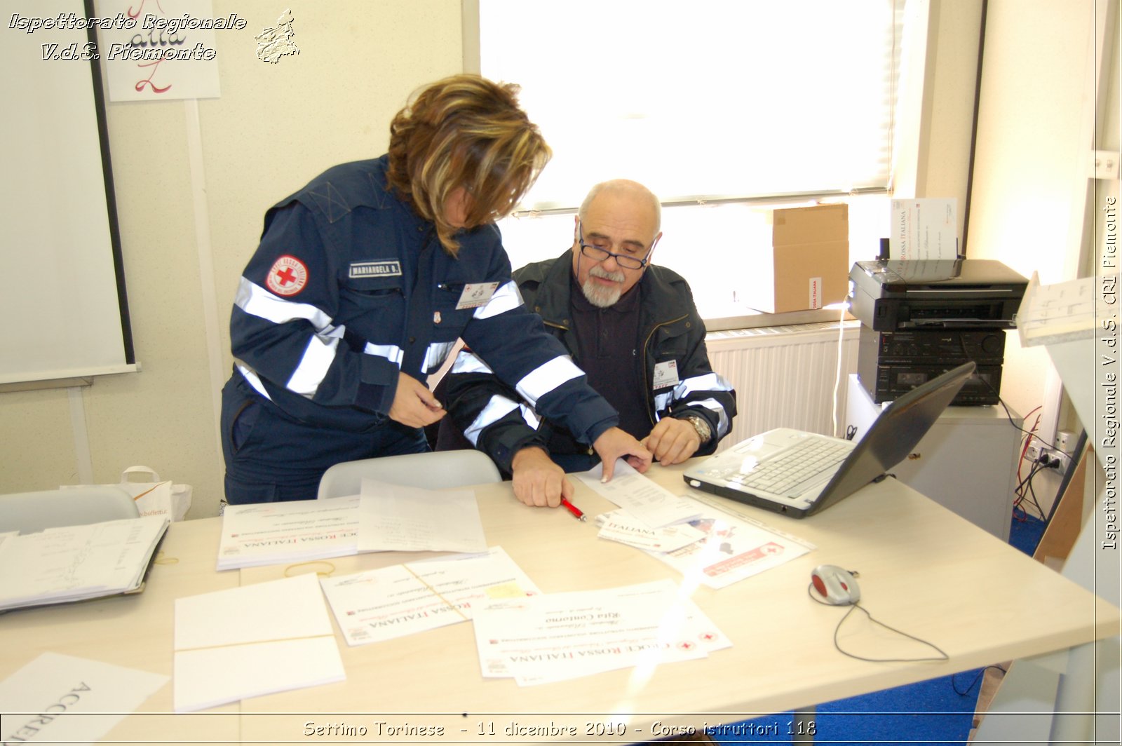 Settimo Torinese  - 11 dicembre 2010 - Corso istruttori 118 -  Croce Rossa Italiana - Ispettorato Regionale Volontari del Soccorso Piemonte