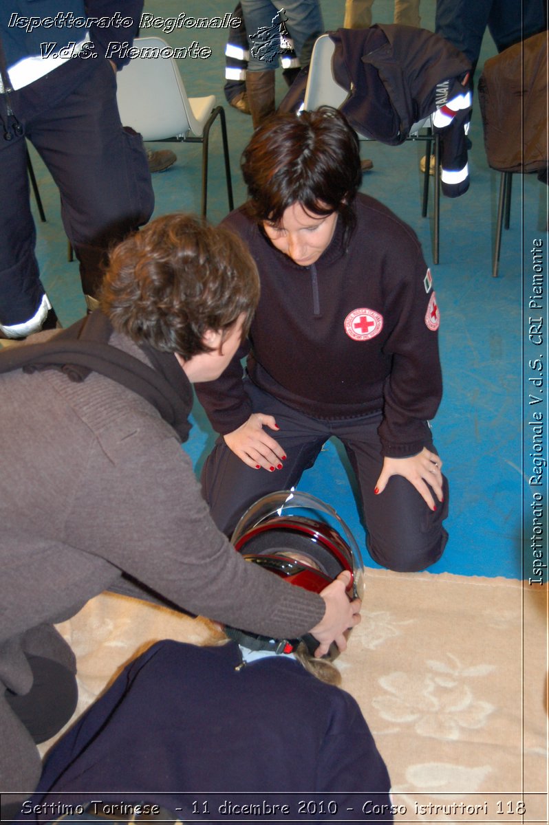 Settimo Torinese  - 11 dicembre 2010 - Corso istruttori 118 -  Croce Rossa Italiana - Ispettorato Regionale Volontari del Soccorso Piemonte