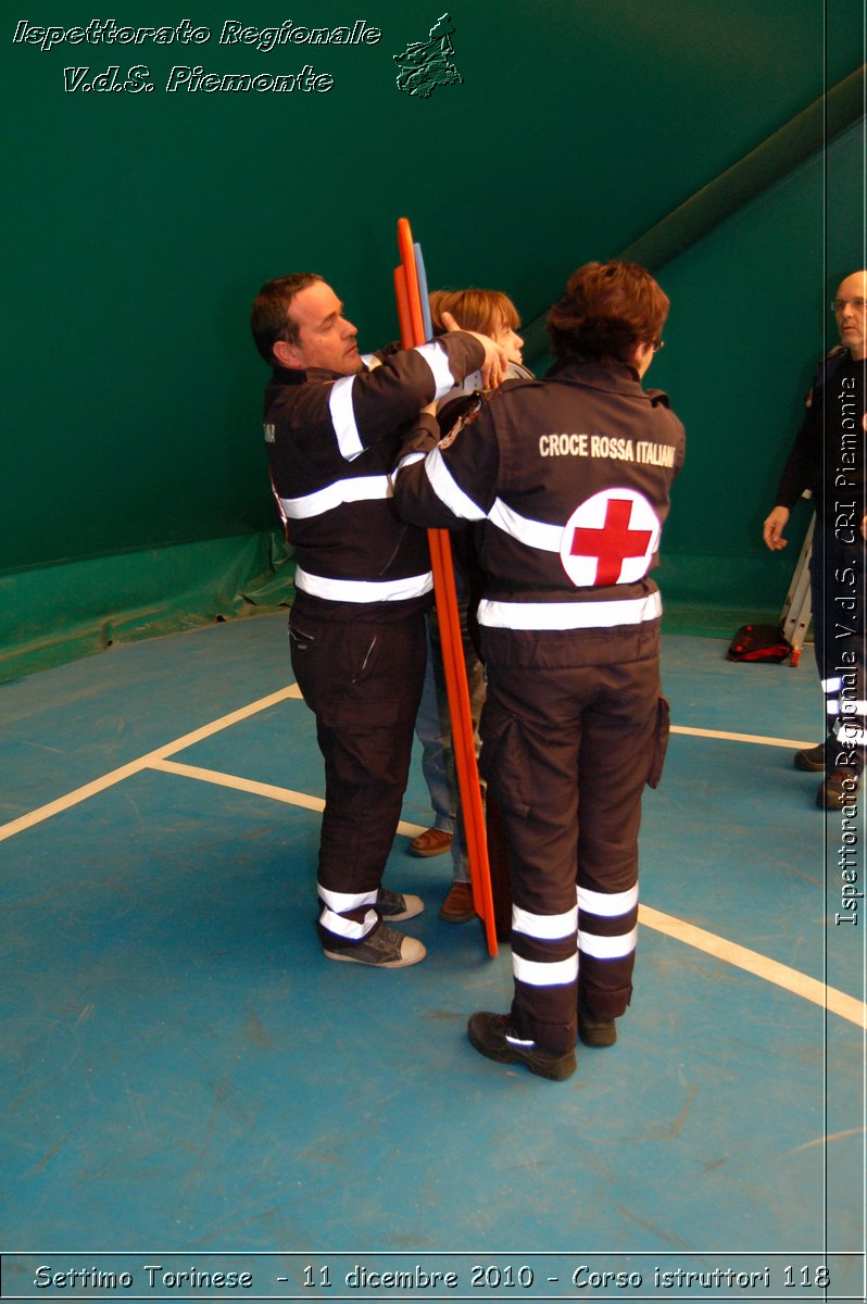 Settimo Torinese  - 11 dicembre 2010 - Corso istruttori 118 -  Croce Rossa Italiana - Ispettorato Regionale Volontari del Soccorso Piemonte