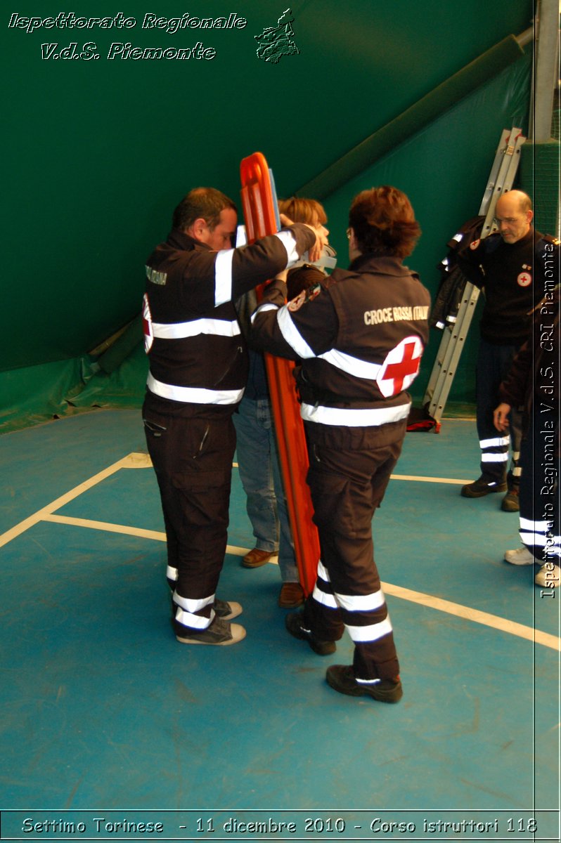 Settimo Torinese  - 11 dicembre 2010 - Corso istruttori 118 -  Croce Rossa Italiana - Ispettorato Regionale Volontari del Soccorso Piemonte