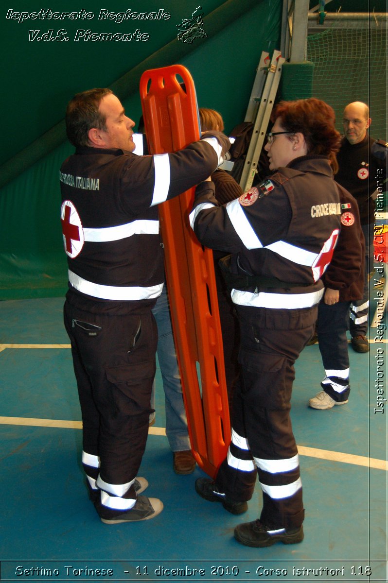 Settimo Torinese  - 11 dicembre 2010 - Corso istruttori 118 -  Croce Rossa Italiana - Ispettorato Regionale Volontari del Soccorso Piemonte