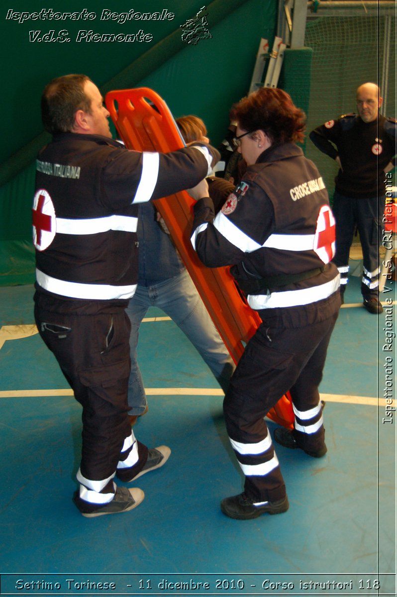 Settimo Torinese  - 11 dicembre 2010 - Corso istruttori 118 -  Croce Rossa Italiana - Ispettorato Regionale Volontari del Soccorso Piemonte