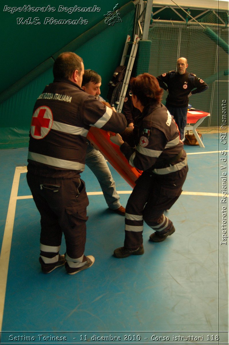 Settimo Torinese  - 11 dicembre 2010 - Corso istruttori 118 -  Croce Rossa Italiana - Ispettorato Regionale Volontari del Soccorso Piemonte