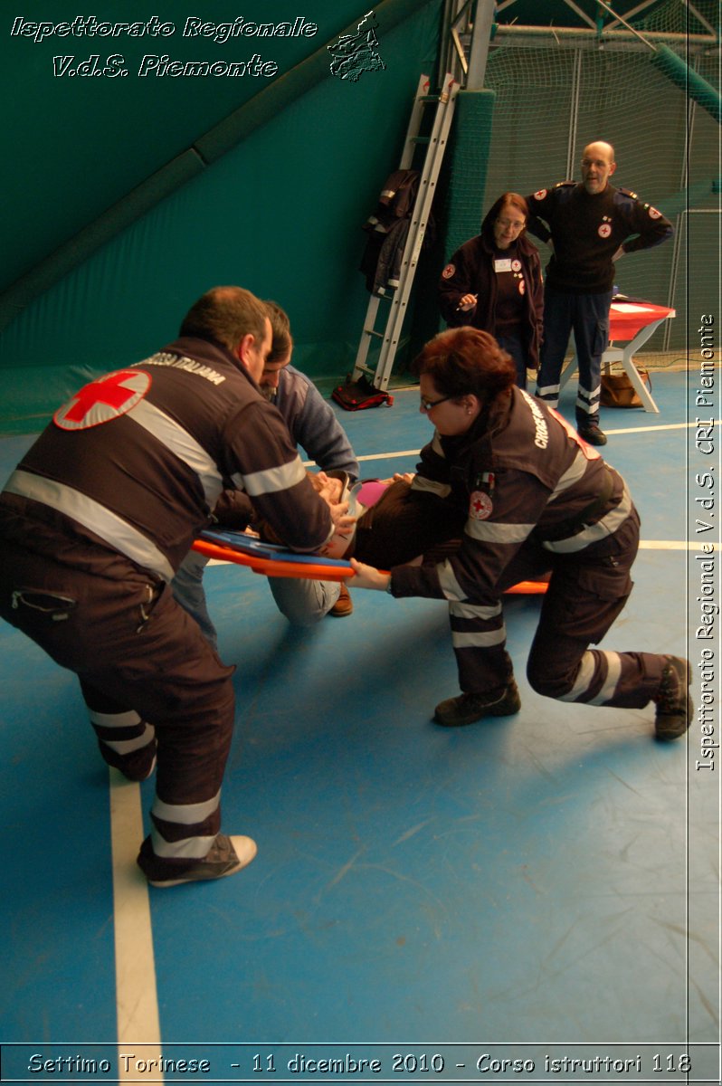 Settimo Torinese  - 11 dicembre 2010 - Corso istruttori 118 -  Croce Rossa Italiana - Ispettorato Regionale Volontari del Soccorso Piemonte