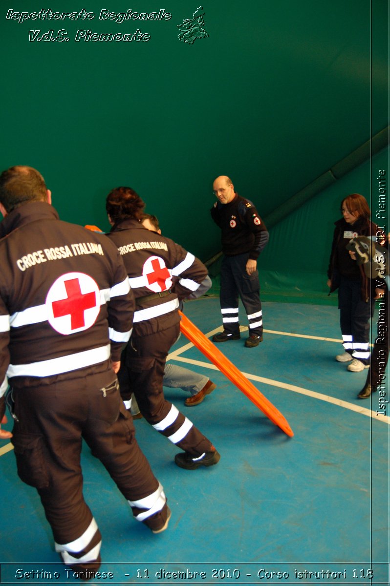 Settimo Torinese  - 11 dicembre 2010 - Corso istruttori 118 -  Croce Rossa Italiana - Ispettorato Regionale Volontari del Soccorso Piemonte
