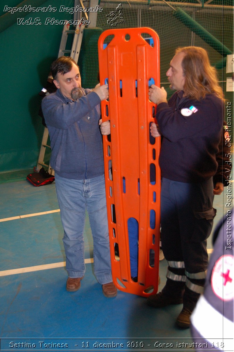 Settimo Torinese  - 11 dicembre 2010 - Corso istruttori 118 -  Croce Rossa Italiana - Ispettorato Regionale Volontari del Soccorso Piemonte