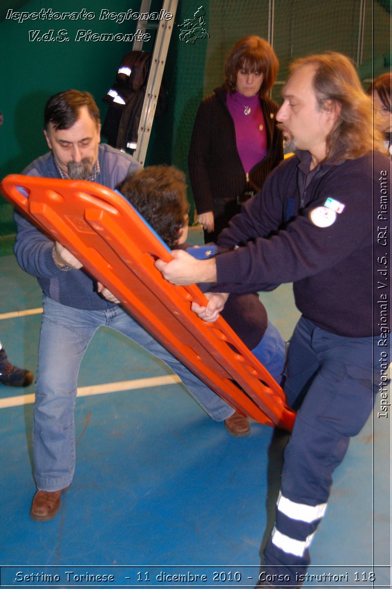 Settimo Torinese  - 11 dicembre 2010 - Corso istruttori 118 -  Croce Rossa Italiana - Ispettorato Regionale Volontari del Soccorso Piemonte