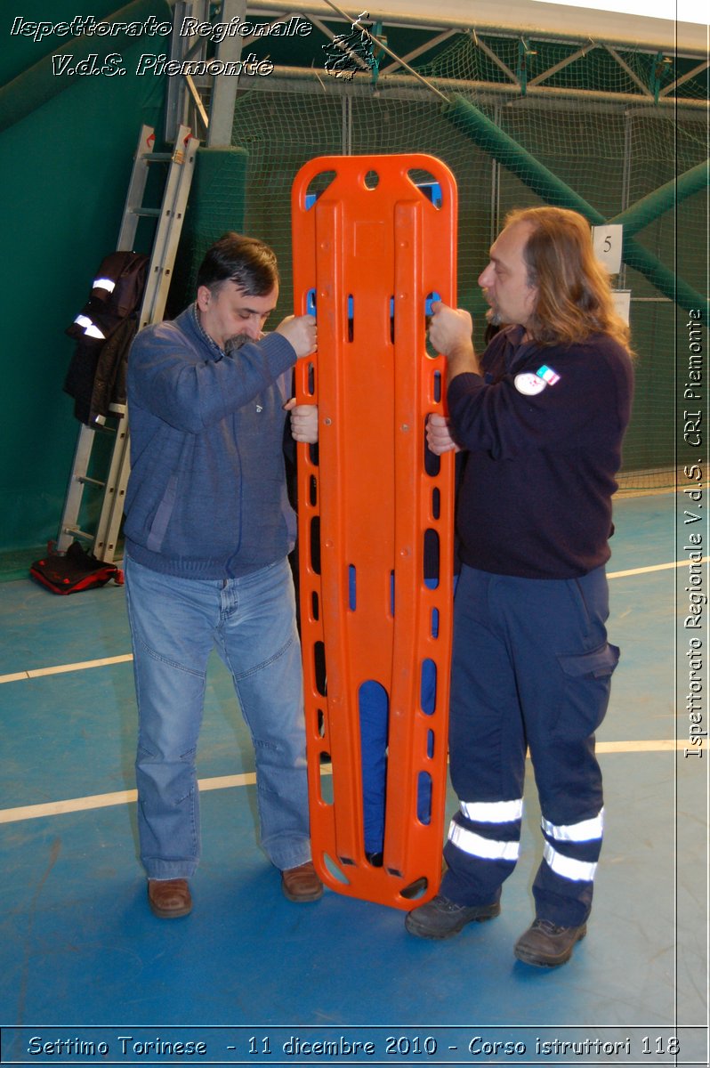 Settimo Torinese  - 11 dicembre 2010 - Corso istruttori 118 -  Croce Rossa Italiana - Ispettorato Regionale Volontari del Soccorso Piemonte