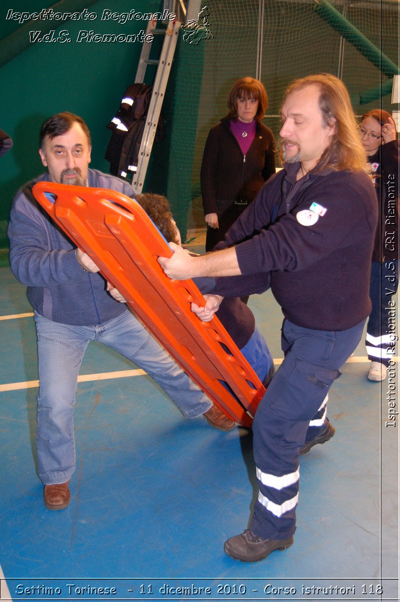 Settimo Torinese  - 11 dicembre 2010 - Corso istruttori 118 -  Croce Rossa Italiana - Ispettorato Regionale Volontari del Soccorso Piemonte