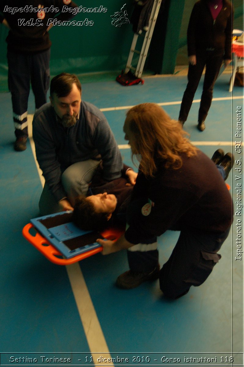 Settimo Torinese  - 11 dicembre 2010 - Corso istruttori 118 -  Croce Rossa Italiana - Ispettorato Regionale Volontari del Soccorso Piemonte