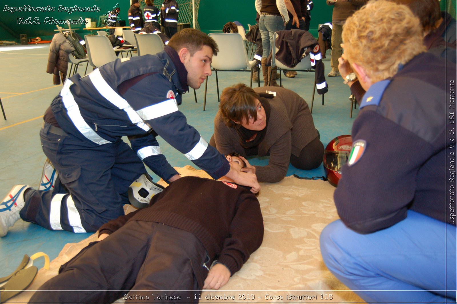 Settimo Torinese  - 11 dicembre 2010 - Corso istruttori 118 -  Croce Rossa Italiana - Ispettorato Regionale Volontari del Soccorso Piemonte