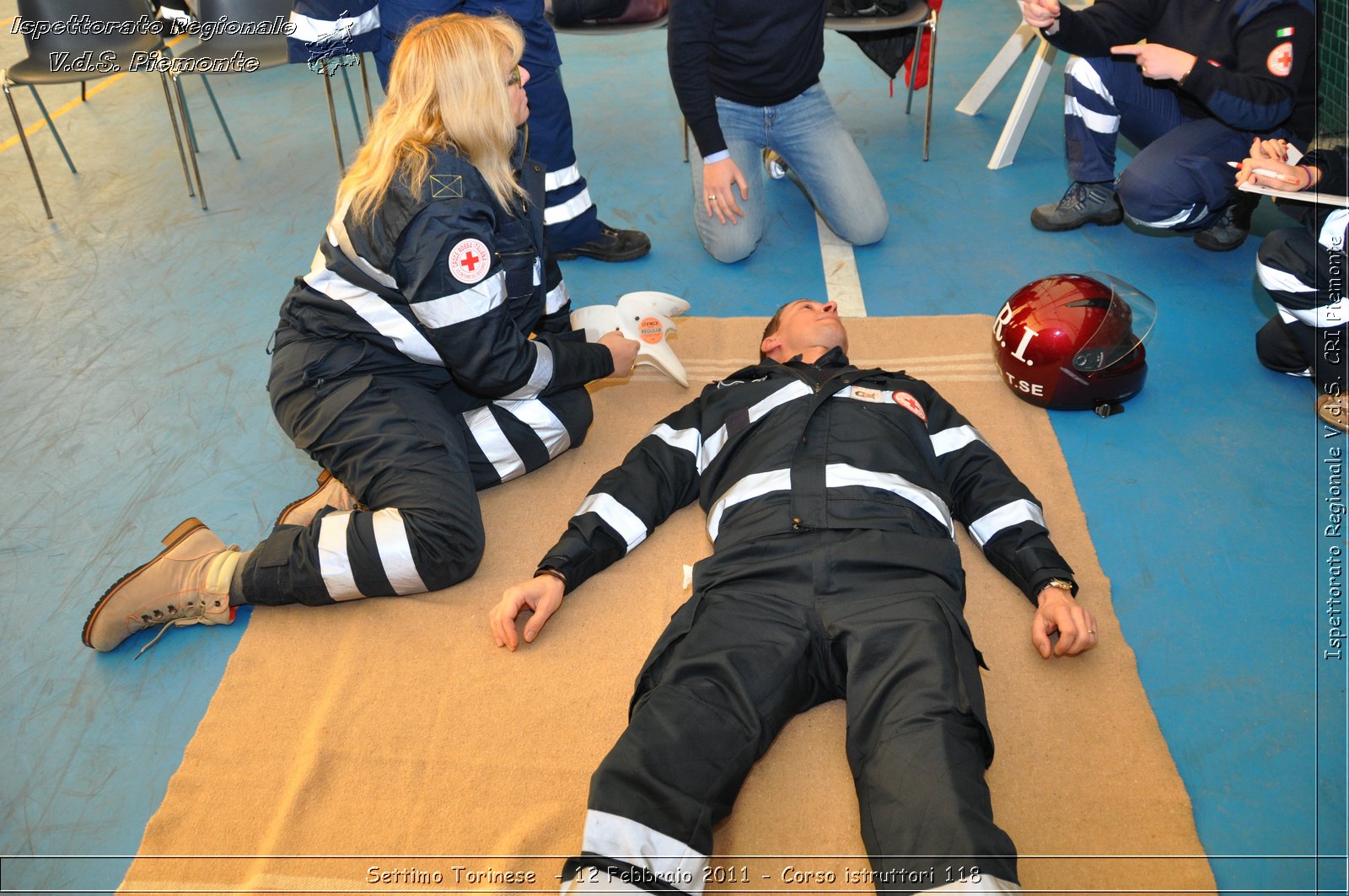 Settimo Torinese  - 12 Febbraio 2011 - Corso istruttori 118 -  Croce Rossa Italiana - Ispettorato Regionale Volontari del Soccorso Piemonte