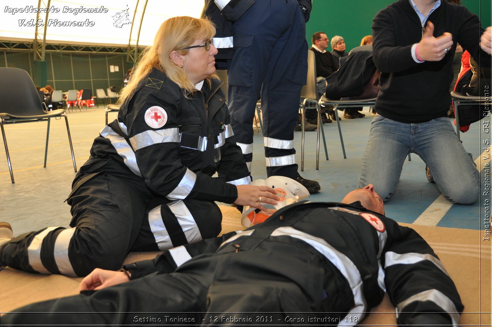 Settimo Torinese  - 12 Febbraio 2011 - Corso istruttori 118 -  Croce Rossa Italiana - Ispettorato Regionale Volontari del Soccorso Piemonte