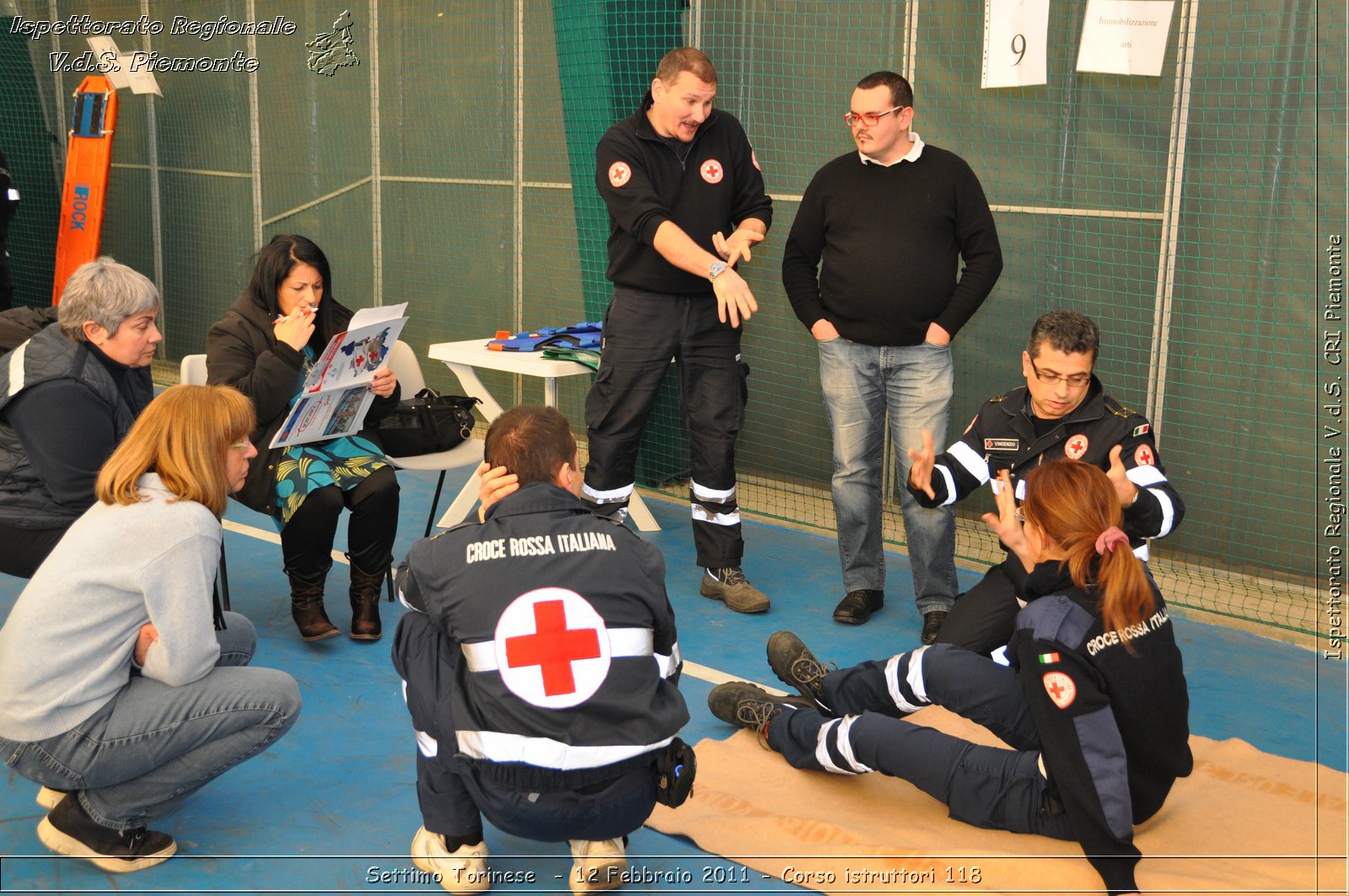 Settimo Torinese  - 12 Febbraio 2011 - Corso istruttori 118 -  Croce Rossa Italiana - Ispettorato Regionale Volontari del Soccorso Piemonte