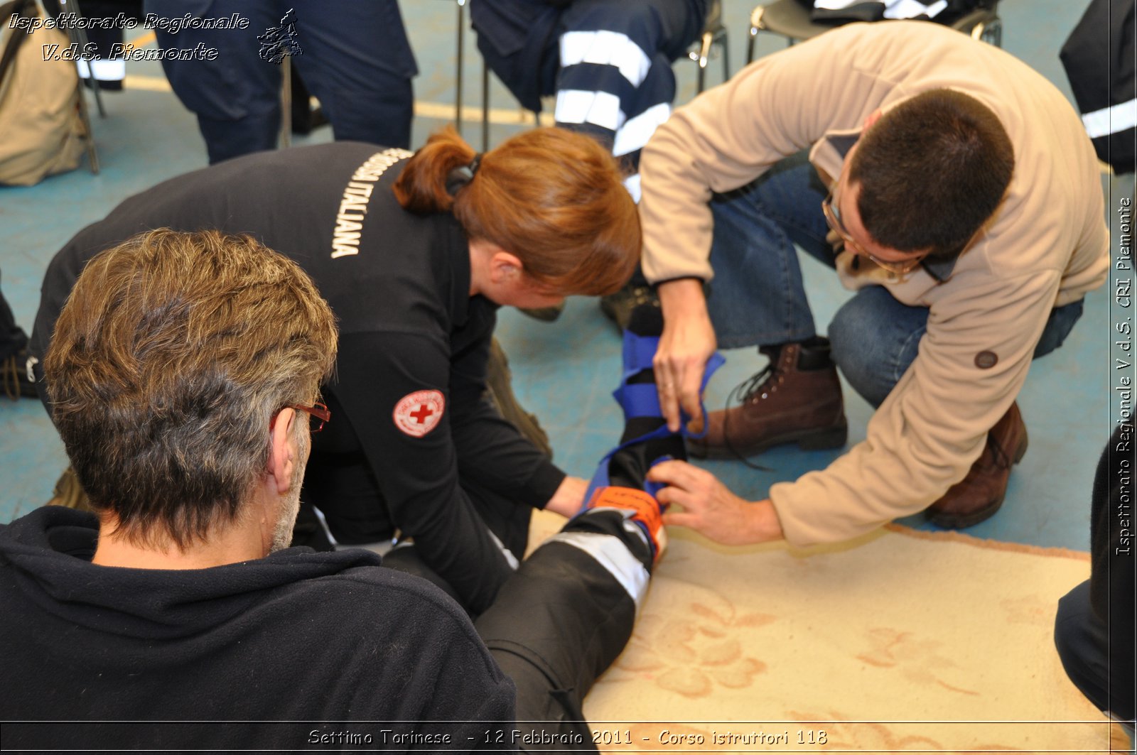 Settimo Torinese  - 12 Febbraio 2011 - Corso istruttori 118 -  Croce Rossa Italiana - Ispettorato Regionale Volontari del Soccorso Piemonte